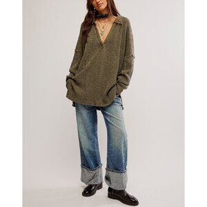 Free People Olive Tunic Top